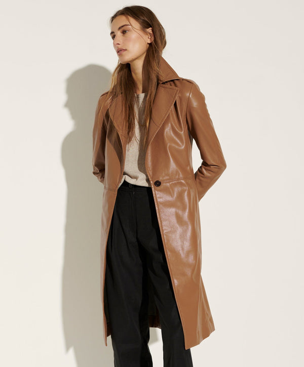 Vegan Leather Trench