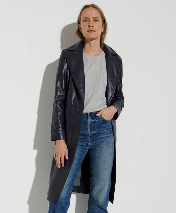 Vegan Leather Trench