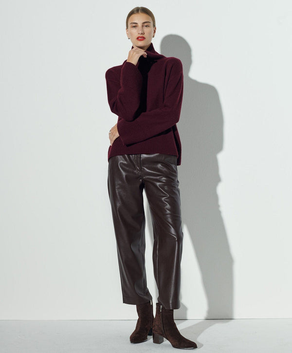 Slouchy Vegan Leather Trouser
